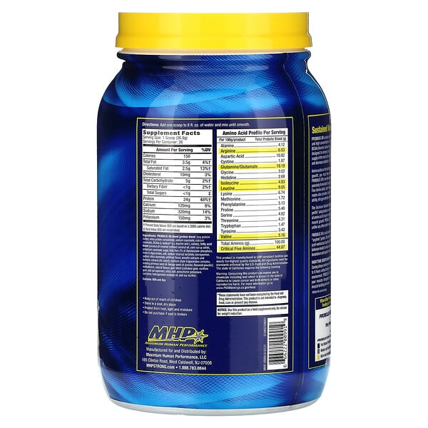 Alternative view of MHP, Probolic-SR, Vanilla, 2.11 lbs (956.8 g)