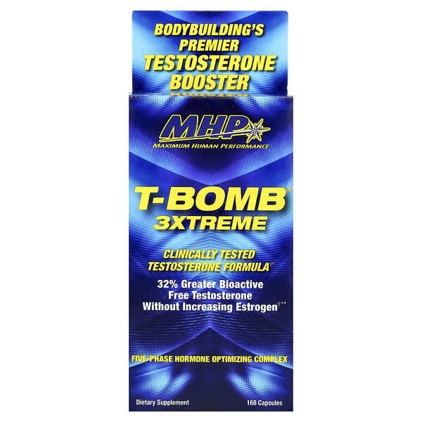MHP, T-Bomb® 3Xtreme, 168 Capsules 5 MHP, T-Bomb® 3Xtreme, 168 Capsules