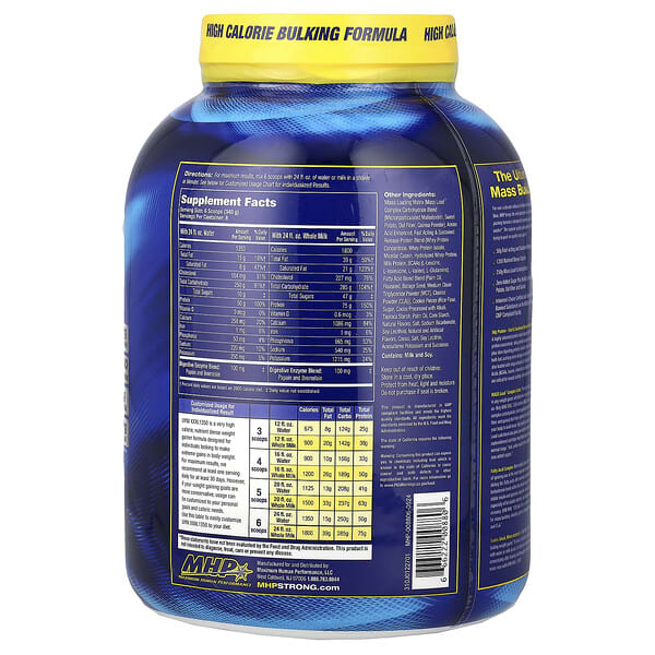 Alternative view of MHP, Up Your Mass® XXXL 1350, Cookies & Cream, 6 lbs (2,720 g)