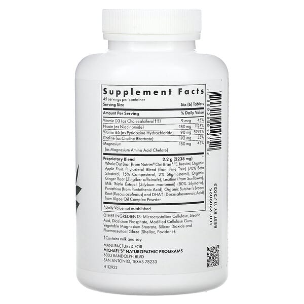 Alternative view of Michael's Health, Cholesterol Metabolism Factors, 270 Tablets