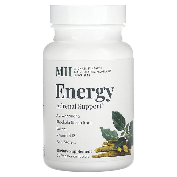 Michael's Health, Energy Adrenal Support, 60 Vegetarian Tablets