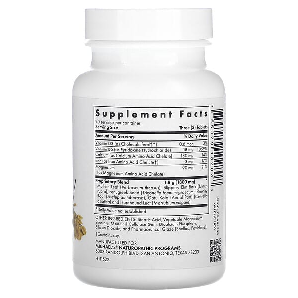Michael's Health, Lung Factors, 60 Vegetarian Tablets 2 Michael's Health, Lung Factors, 60 Vegetarian Tablets - Ảnh 2