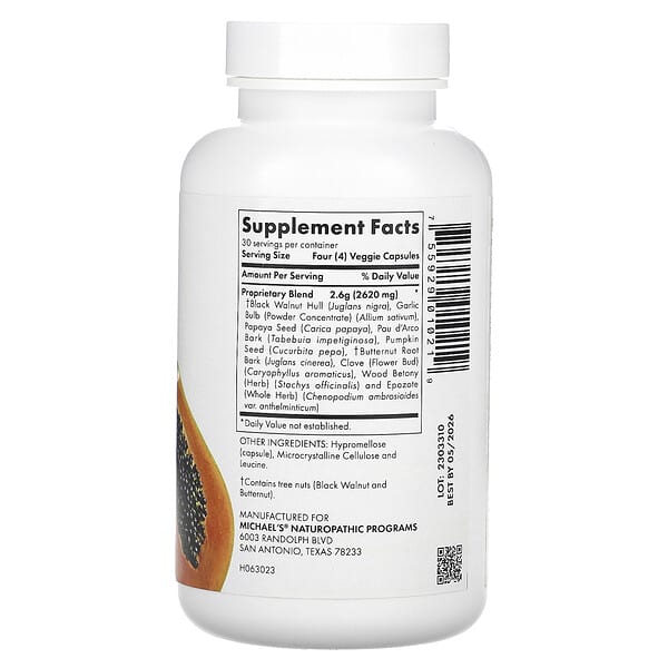 Alternative view of Michael's Health, Paraherbs, 120 Vegan Capsules