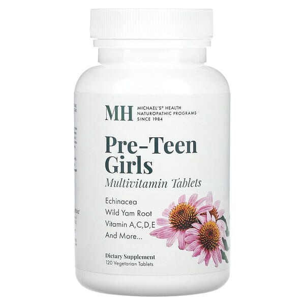 Michael's Health, Pre-Teen Girls, Multivitamin , 120 Vegetarian Tablets