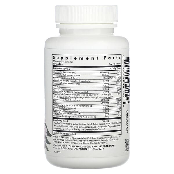 Alternative view of Michael's Health, Pre-Teen Girls Multivitamin, 60 Vegetarian Tablets