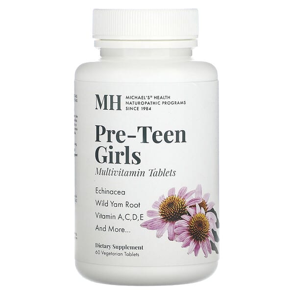 Michael's Health, Pre-Teen Girls Multivitamin, 60 Vegetarian Tablets
