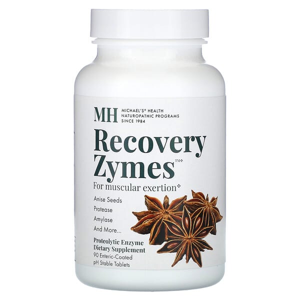 Michael's Health, Recovery Zymes, 90 Enteric-Coated pH Stable Tablets