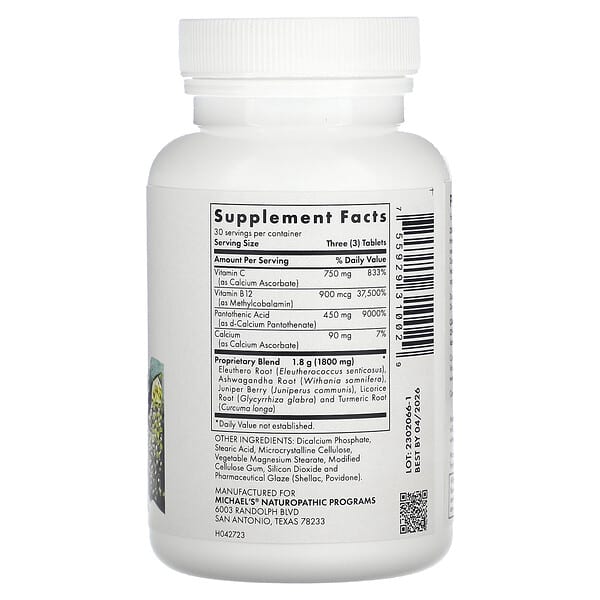 Alternative view of Michael's Health, Stress Adrenal Support, 90 Vegetarian Tablets