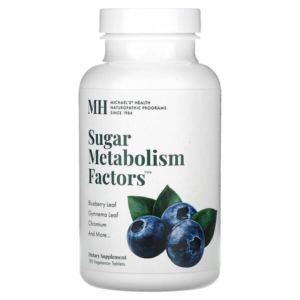 Michael's Health, Sugar Metabolism Factors, 180 Vegetarian Tablets