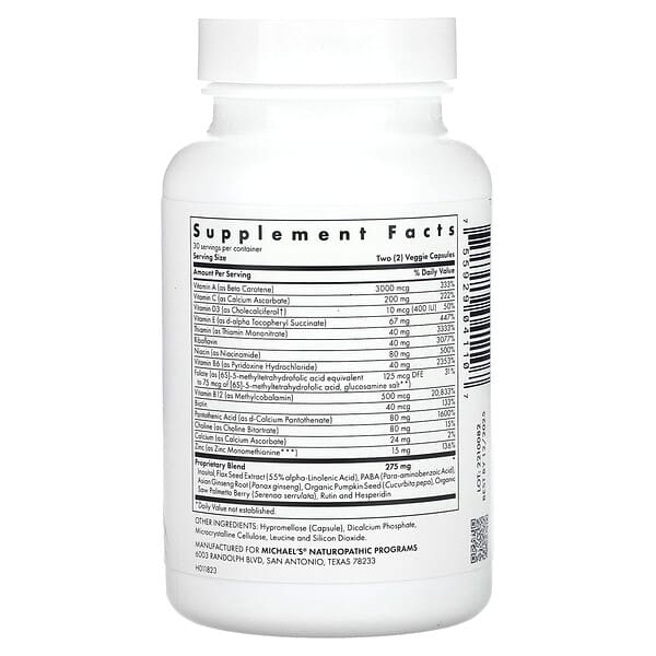 Alternative view of Michael's Health, Teen Boys Multivitamin, 60 Vegetarian Capsules