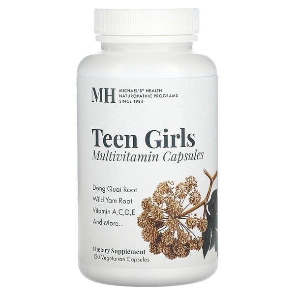 Michael's Health, Teen Girls Multivitamin, 120 Vegetarian Capsules