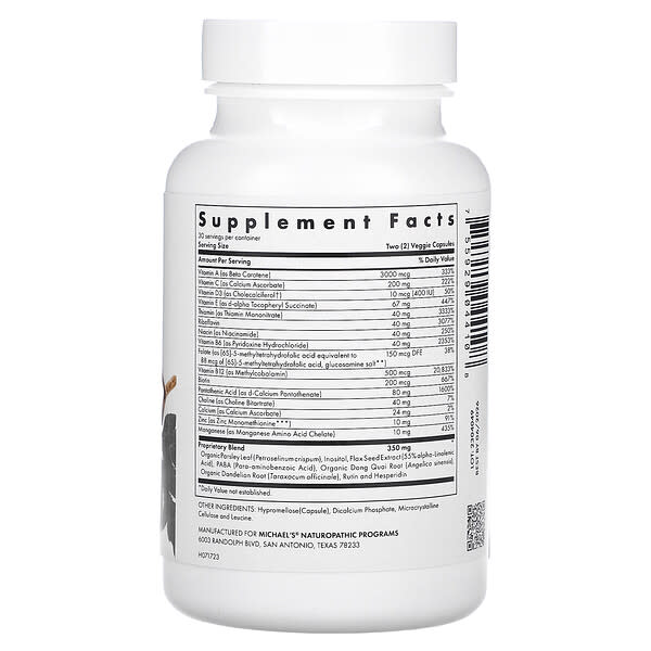Alternative view of Michael's Health, Teen Girls Multivitamin, 60  Vegetarian Capsules