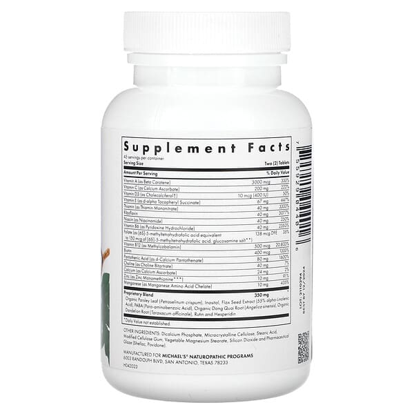 Alternative view of Michael's Health, Teen Girls Tabs, Multivitamin, 90 Vegetarian Tablets