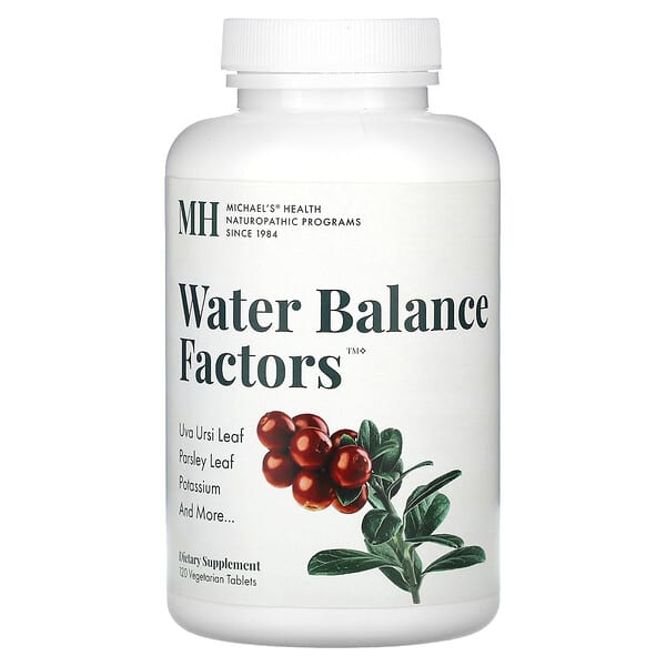 Michael's Health, Water Balance Factors, 120 Vegetarian Tablets
