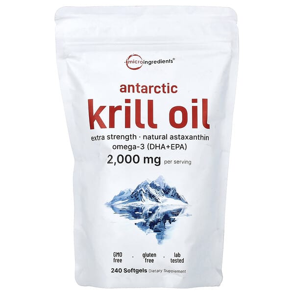 Micro Ingredients, Antarctic Krill Oil, 240 Softgels