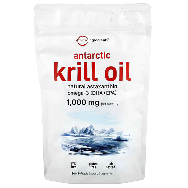 Micro Ingredients, Antarctic Krill Oil, 300 Softgels