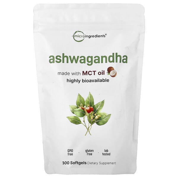 Micro Ingredients, Ashwagandha, 300 Softgels