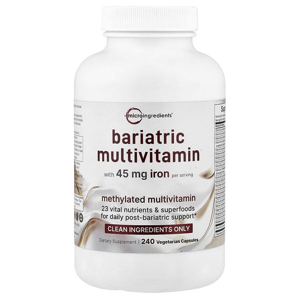 Micro Ingredients, Bariatric Multivitamin, 240 Vegetarian Capsules