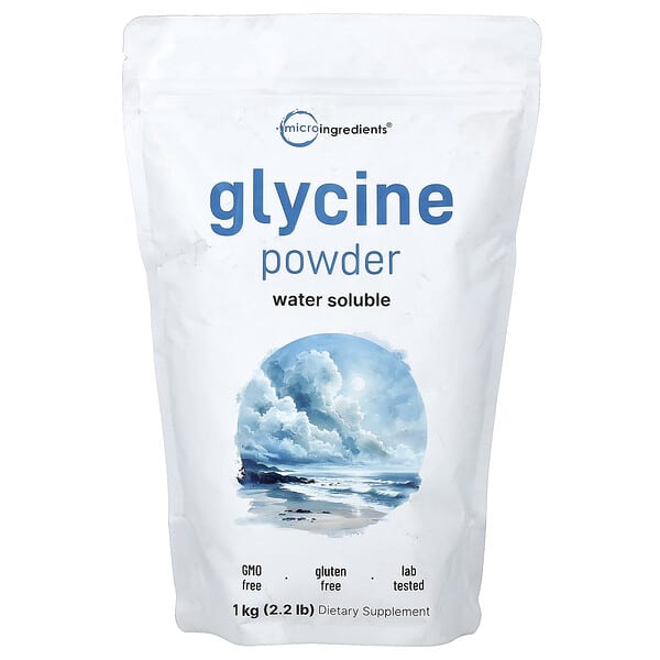 Micro Ingredients, Glycine Powder, 2.2 lbs (1 kg)