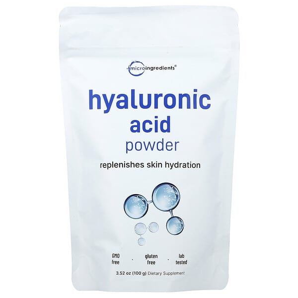 Micro Ingredients, Hyaluronic Acid Powder, 3.52 oz (100 g)