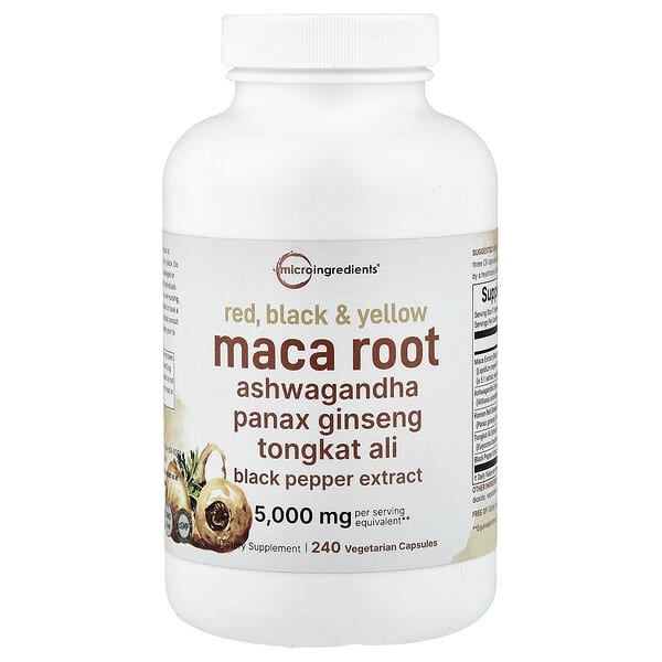 Micro Ingredients, Maca Root, 240 Vegetarian Capsules