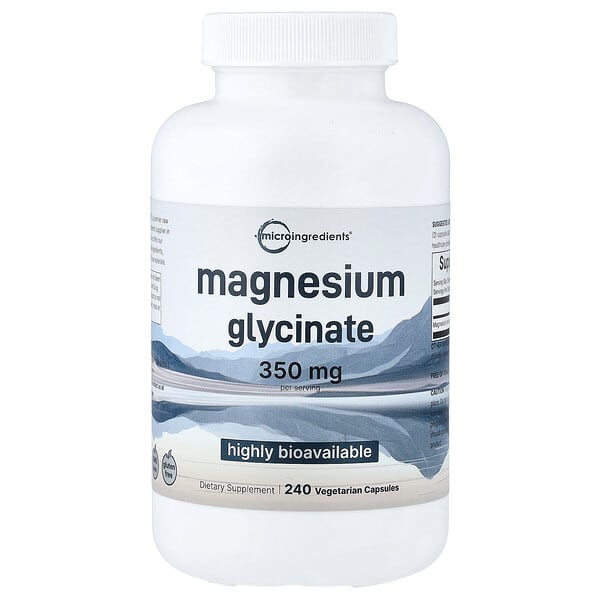 Micro Ingredients, Magnesium Glycinate, 240 Vegetarian Capsules (175 mg per Capsule)