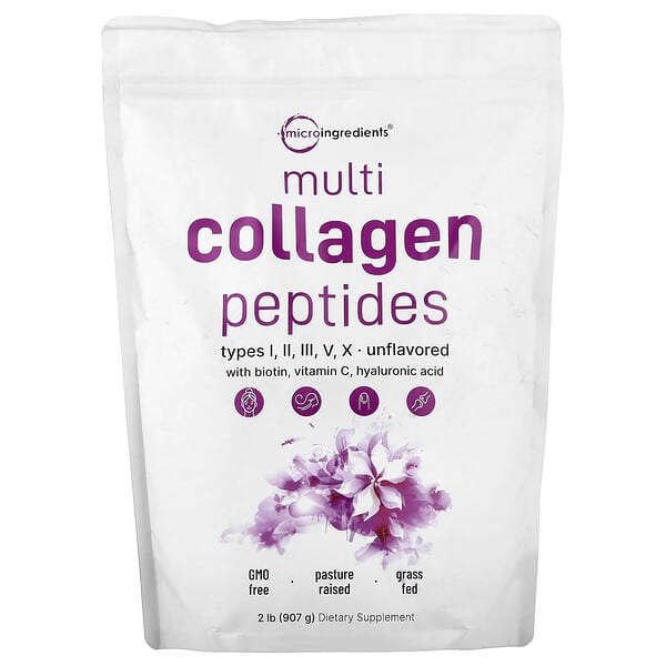 Micro Ingredients, Multi Collagen Peptides, Unflavored, 2 lb (907 g)