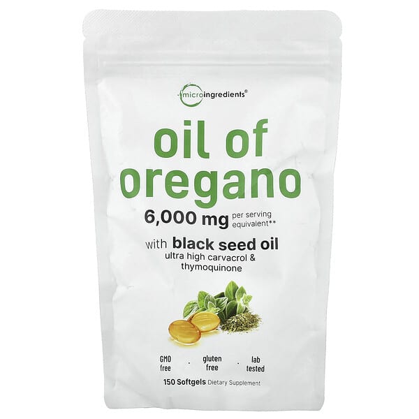 Micro Ingredients, Oil of Oregano, 150 Softgels