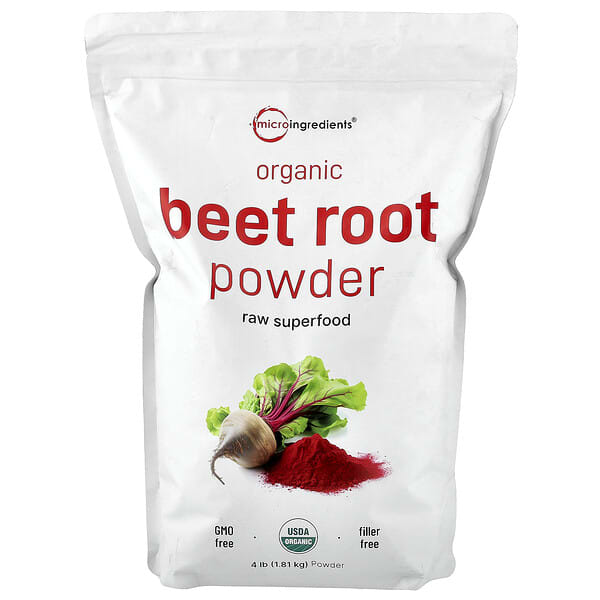 Micro Ingredients, Organic Beet Root Powder, 4 lb (1.81 kg)
