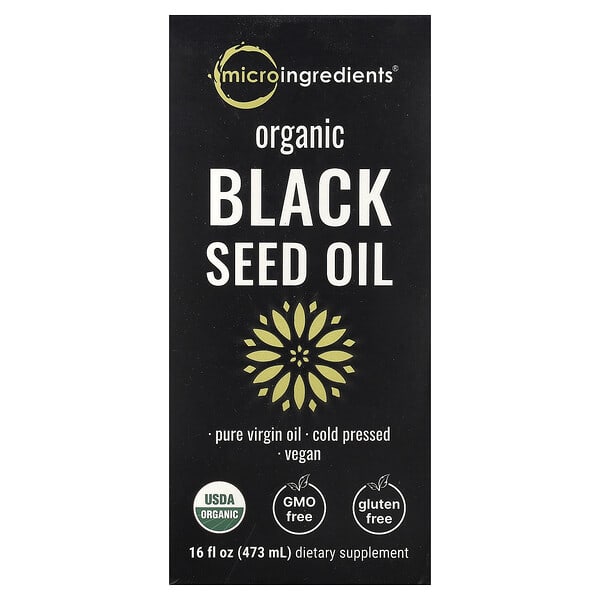 Micro Ingredients, Organic Black Seed Oil, 16 fl oz (473 ml)