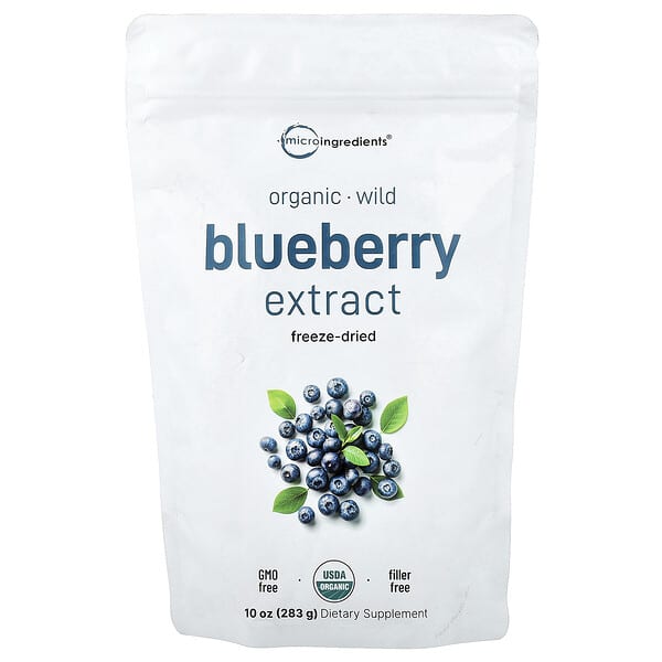 Micro Ingredients, Organic Blueberry Extract, Freeze-Dried , 10 oz (283 g)