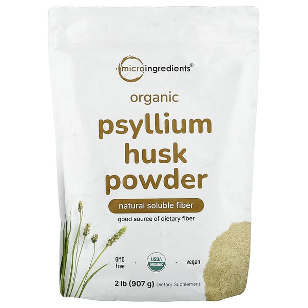 Micro Ingredients, Organic Psyllium Husk Powder, 2 lb (907 g)