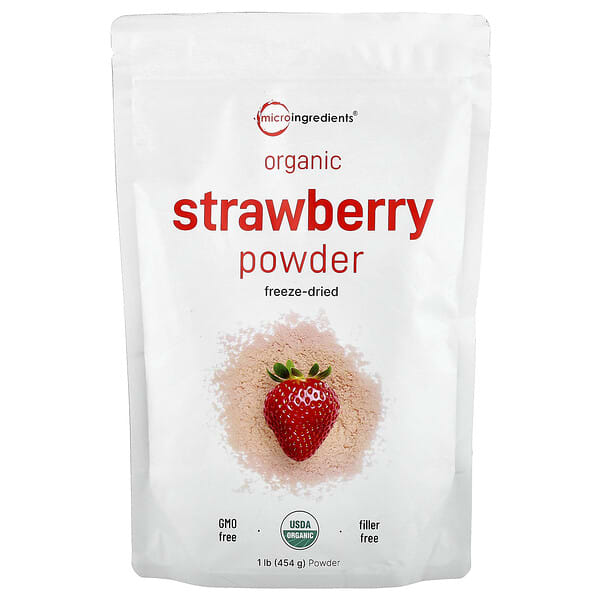 Micro Ingredients, Organic Strawberry Powder, 1 lb (454 g)