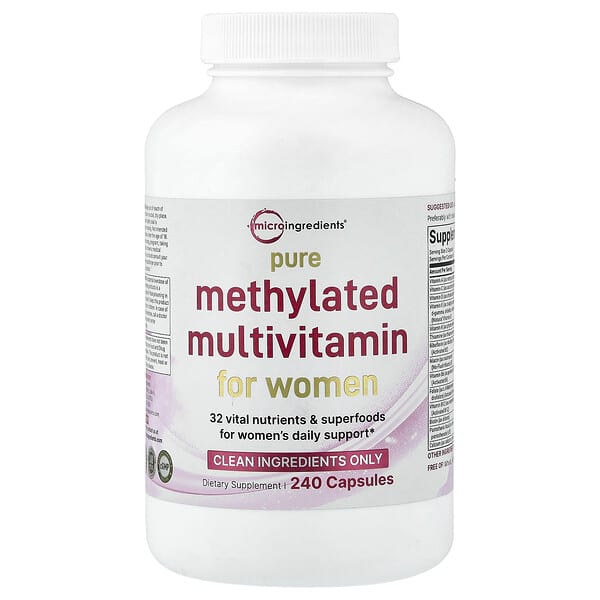 Micro Ingredients, Pure Methylated Multivitamin For Women, 240 Capsules