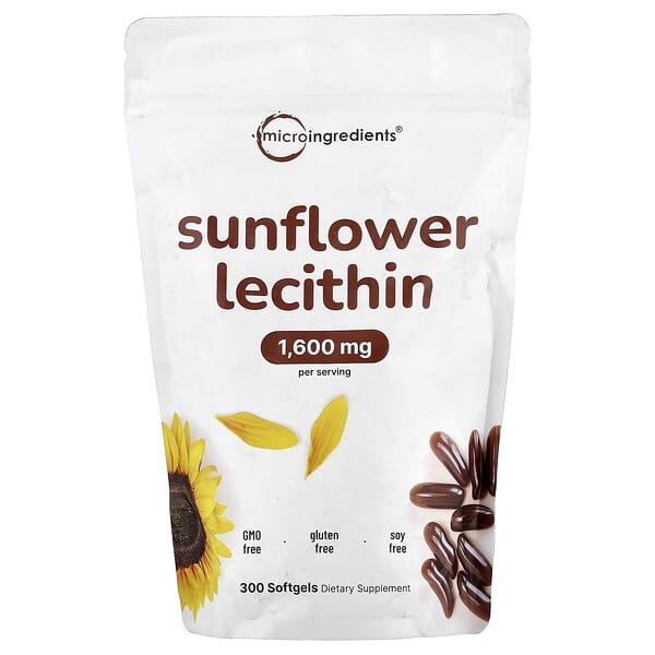 Micro Ingredients, Sunflower Lecithin, 300 Softgels