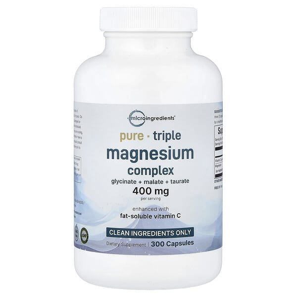 Micro Ingredients, Triple Magnesium Complex, 300 Capsules (133 mg per Capsule)