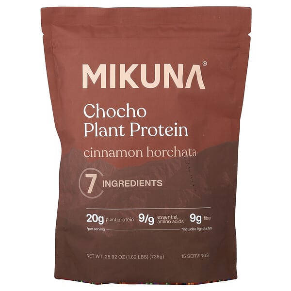 MIKUNA, Chocho Plant Protein Powder, Cinnamon Horchata, 1.62 lbs (735 g)