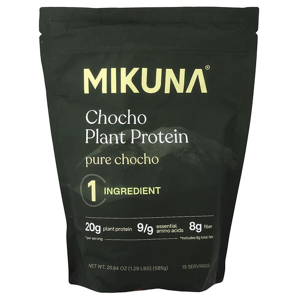 MIKUNA, Chocho Plant Protein Powder, Pure Chocho, 1.29 lbs (585 g)
