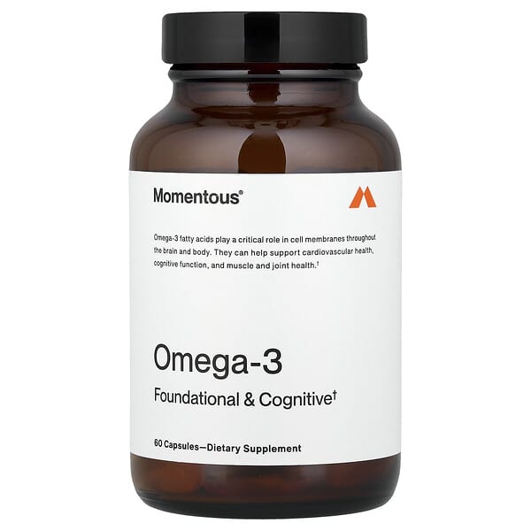 Momentous, Omega-3, 60 Capsules