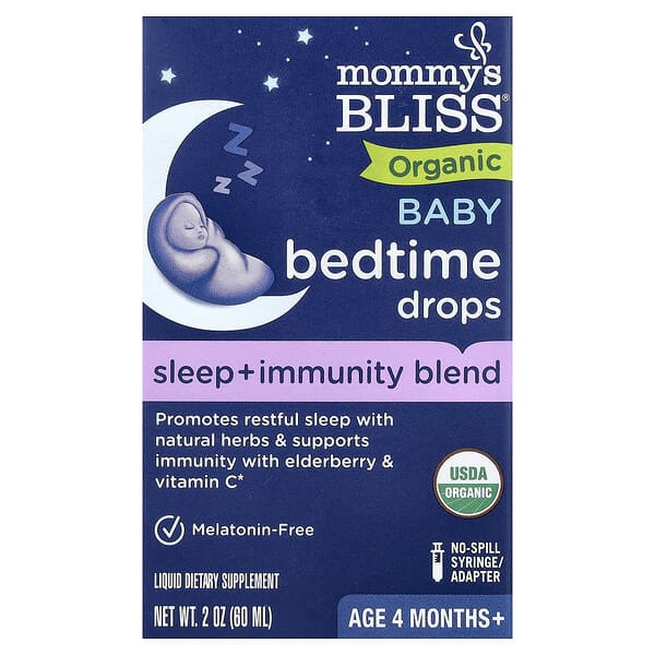 Mommy's Bliss, Organic Baby Bedtime Drops, Age 4 Months+, 2 oz (60 ml)