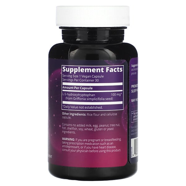 Alternative view of MRM Nutrition, 5-HTP, 100 mg, 30 Vegan Capsules