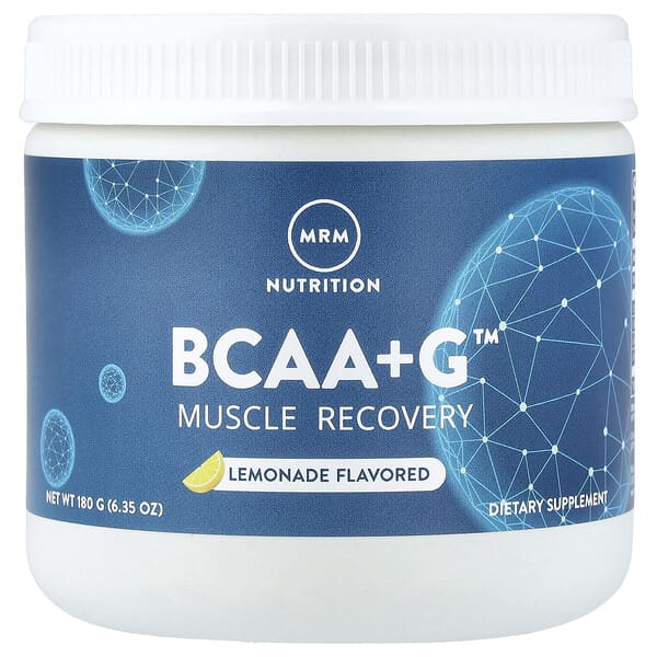 MRM Nutrition, BCAA+G™, Muscle Recovery, Lemonade, 6.35 oz (180 g)