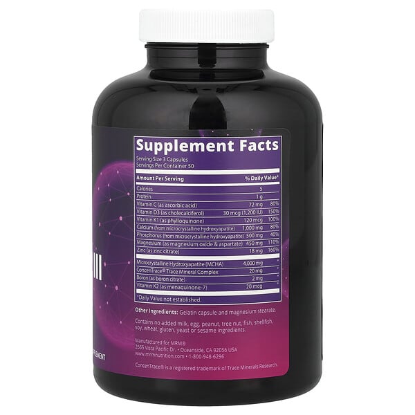 Alternative view of MRM Nutrition, Bone Maximizer III with MCHA, 150 Capsules