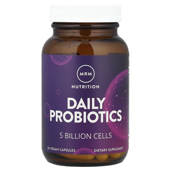 MRM Nutrition, Daily Probiotics, 5 Billion Cells, 30 Vegan Capsules