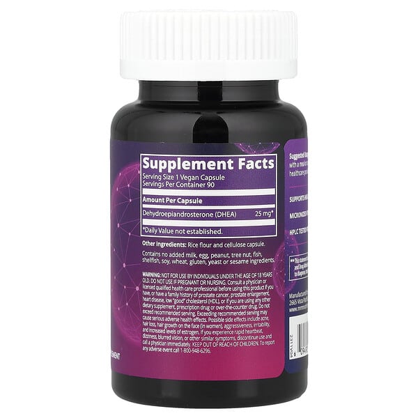 Alternative view of MRM Nutrition, DHEA, 25 mg, 90 Vegan Capsules