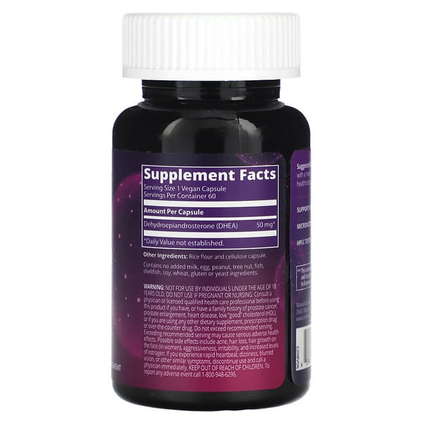 Alternative view of MRM Nutrition, DHEA, 50 mg, 60 Vegan Capsules
