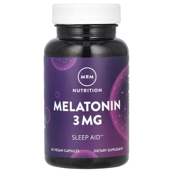 MRM Nutrition, Melatonin, 3 mg, 60 Vegan Capsules