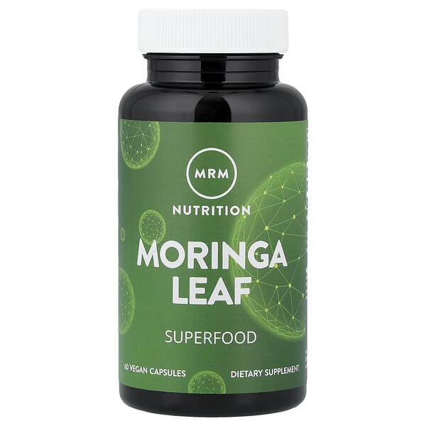 MRM Nutrition, Moringa Leaf, 60 Vegan Capsules (600 mg per Capsule)