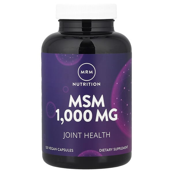 MRM Nutrition, MSM, 1,000 mg, 120 Vegan Capsules