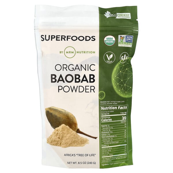 MRM Nutrition, Organic Baobab Powder, 8.5 oz (240 g)